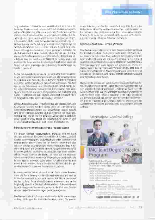 Vorschauseite 2: Gesund im Studium