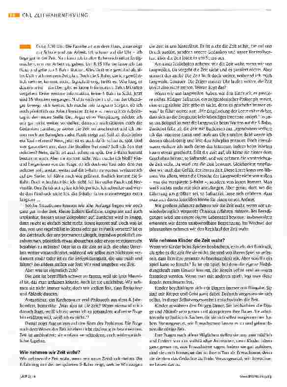 Vorschauseite 2: Was ist Zeit?