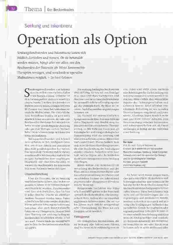 Vorschauseite 1: Operation als Option