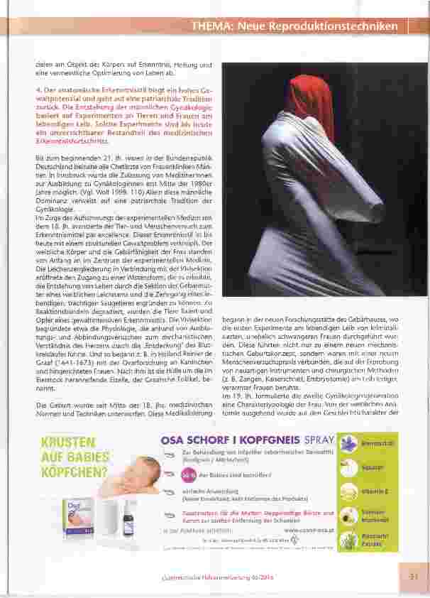 Vorschauseite 3: Social Egg Freezing Ein gesellschaftliches und medizinisches Experiment