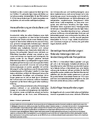 Vorschauseite 2: Lehrbücher für den ÖGD: Innovative Formate