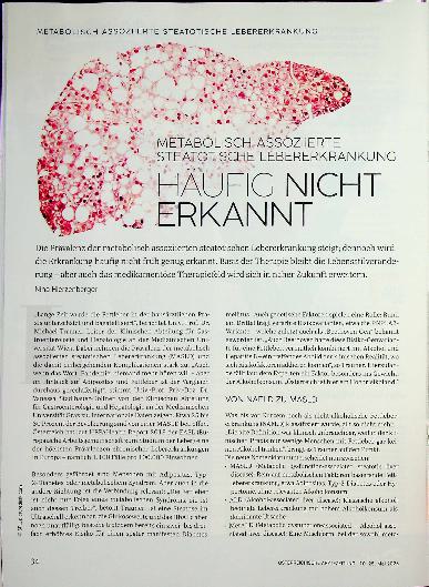 Vorschauseite 1: Metabolisch assoziierte steatotische Lebererkrankung