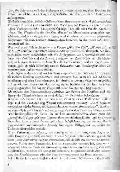 Vorschauseite 4: Der ganze Mensch - Fragen und Überlegungen der Krankenpflege im Krankenhaus