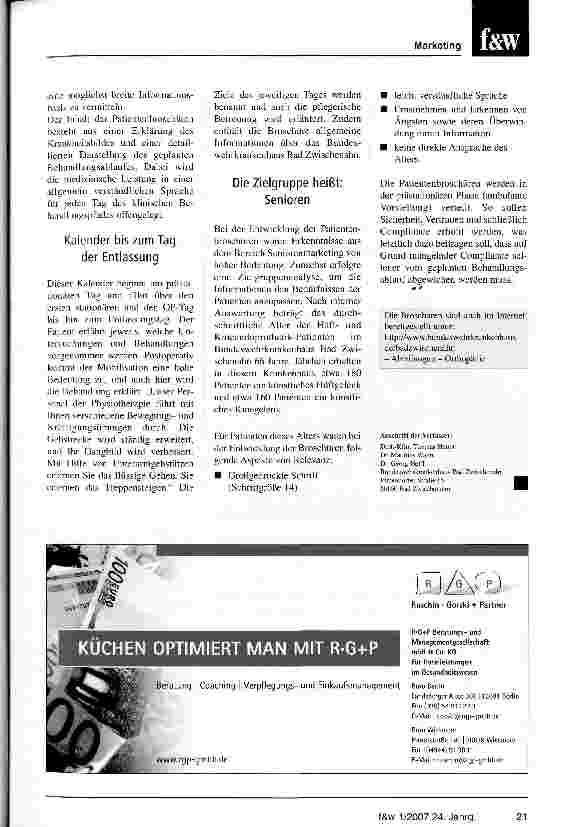 Vorschauseite 2: Wissen und Service für Patienten im Paket