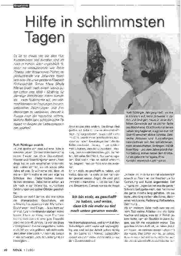 Vorschauseite 1: Hilfe in schlimmsten Tagen