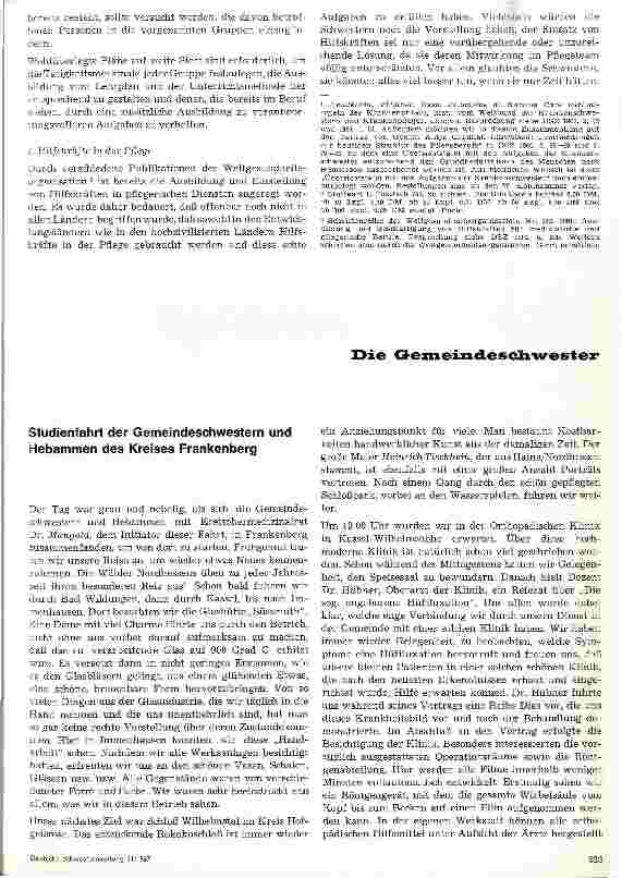 Vorschauseite 4: Die Krankenpflege von morgen Diskussion über Bericht der Expertenkommission für Krankenpflege