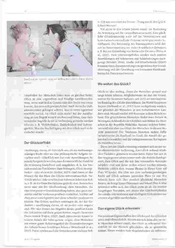 Vorschauseite 2: Glücklich sein Luxus oder Notwendigkeit?