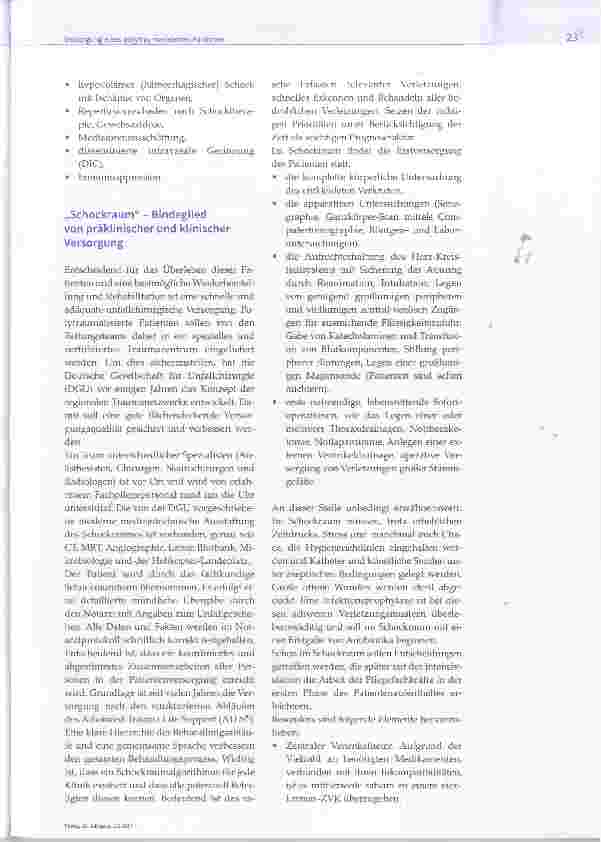 Vorschauseite 2: Versorgung eines polytraumatisierten Patienten