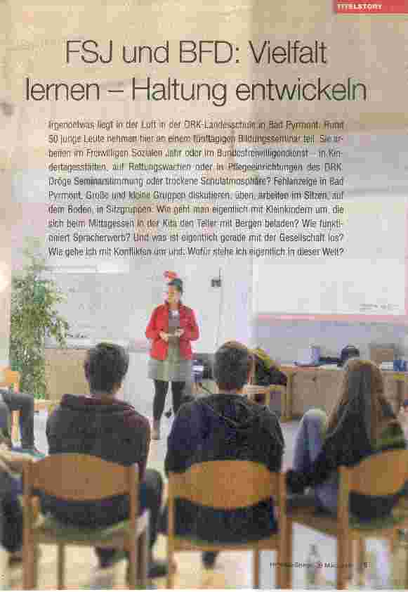 Vorschauseite 2: FSJ und BFD: Vielfalt lernen Haltung entwickeln