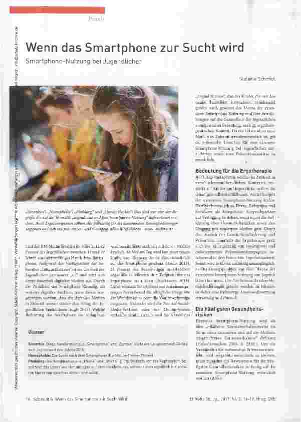 Vorschauseite 1: Wenn das Smartphone zur Sucht wird