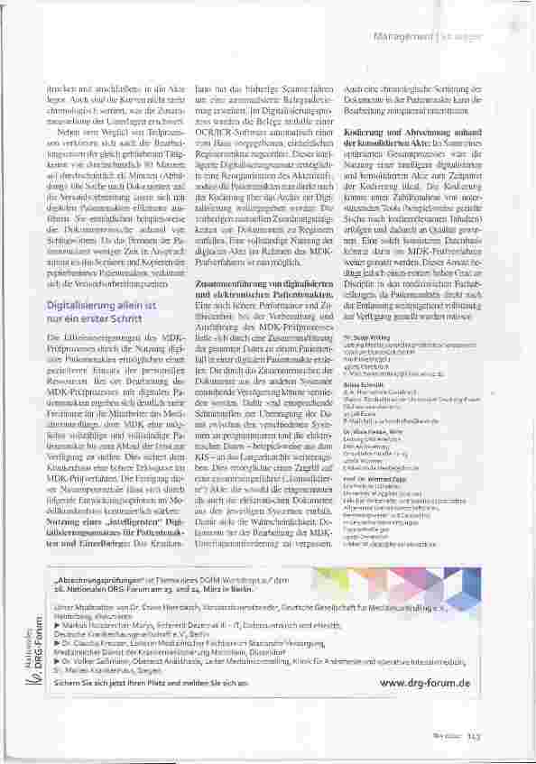 Vorschauseite 4: Patientenakten digitalisieren Papier kostet Zeit