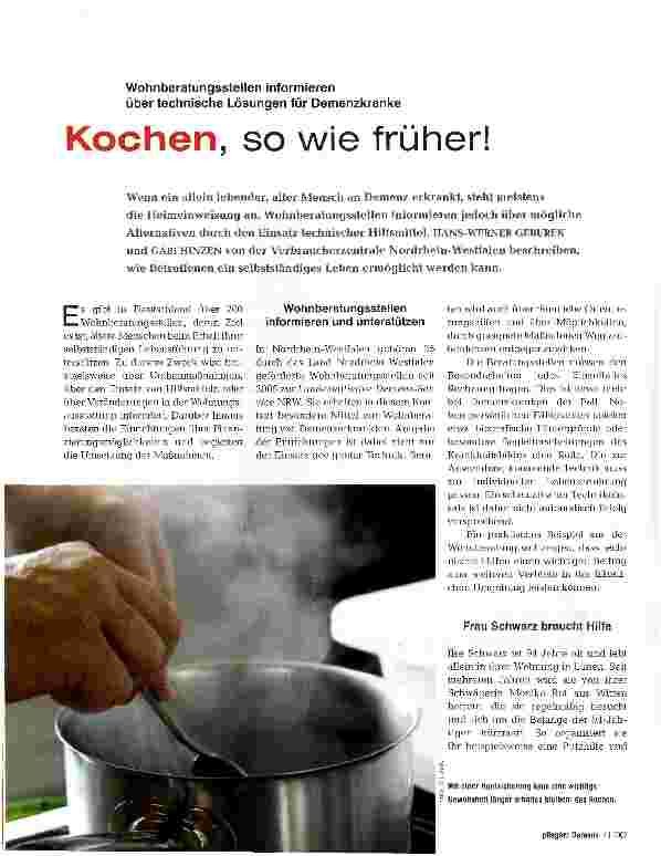 Vorschauseite 1: Kochen, so wie früher!