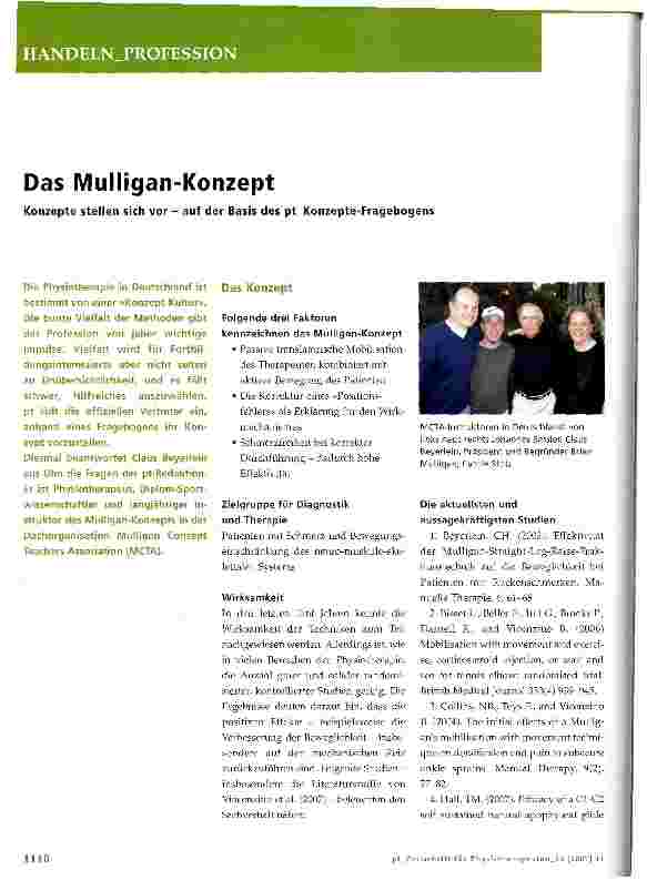 Vorschauseite 1: Das Mulligan-Konzept
