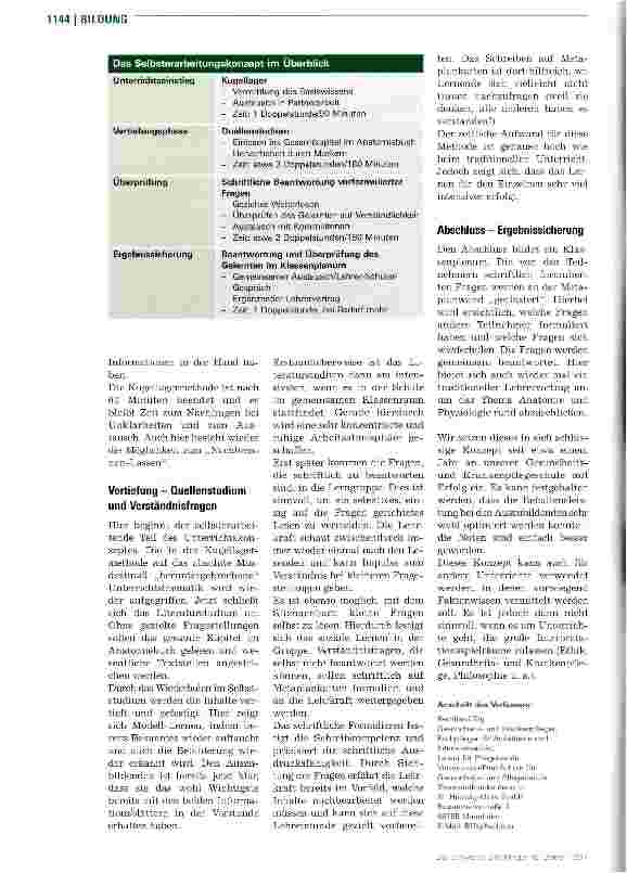 Vorschauseite 3: Anatomie und Physiologie im Selbststudium