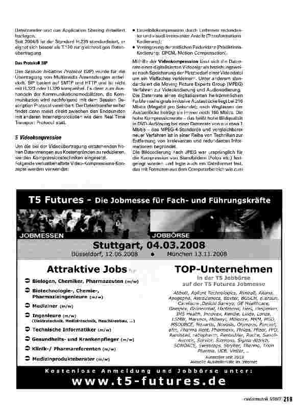 Vorschauseite 5: Videokonferenztechnik in der Medizintechnik
