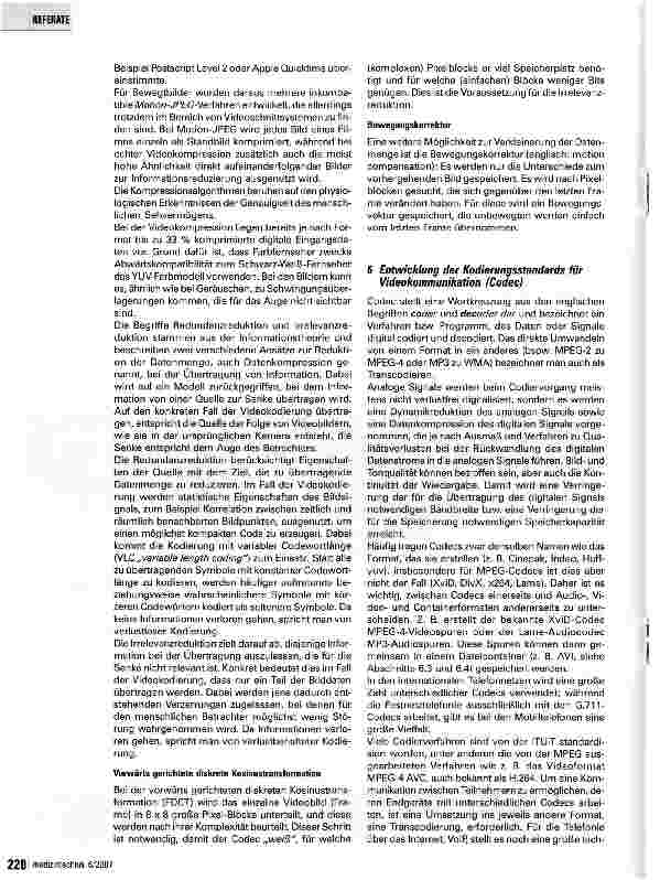 Vorschauseite 6: Videokonferenztechnik in der Medizintechnik