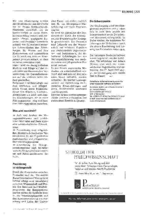 Vorschauseite 2: Neue Aufgaben -große Herausforderungen