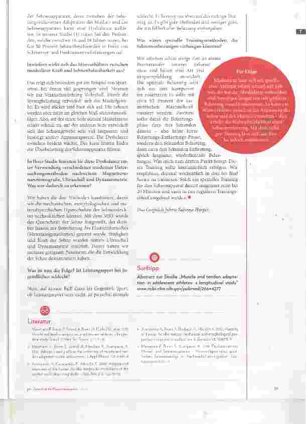 Vorschauseite 2: Wenn Training und Wissenschaft aufeinandertreffen