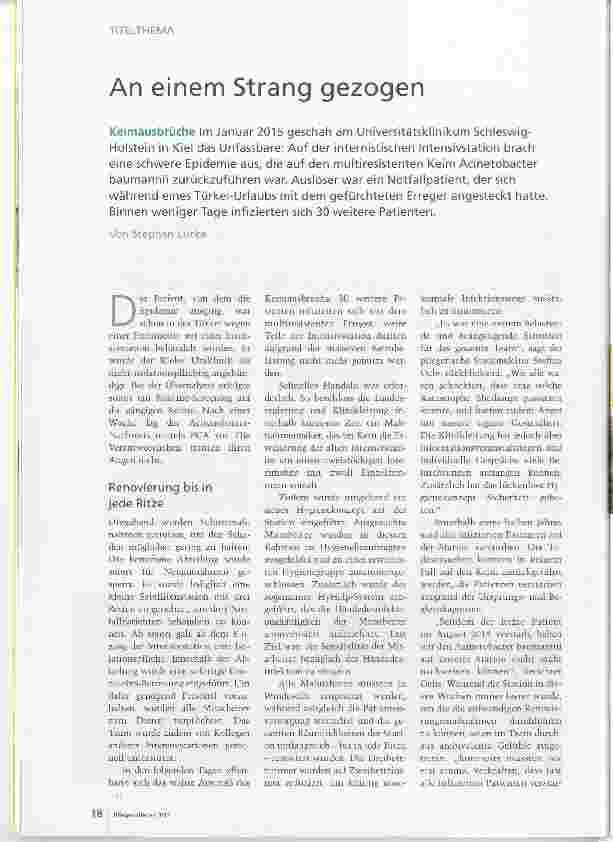 Vorschauseite 1: An einem Strang gezogen