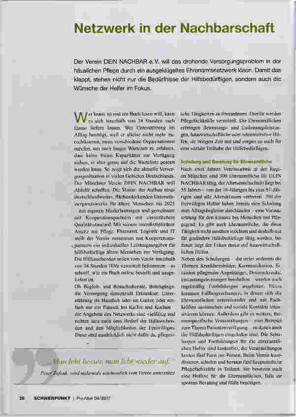 Vorschauseite 1: Netzwerk in der Nachbarschaft