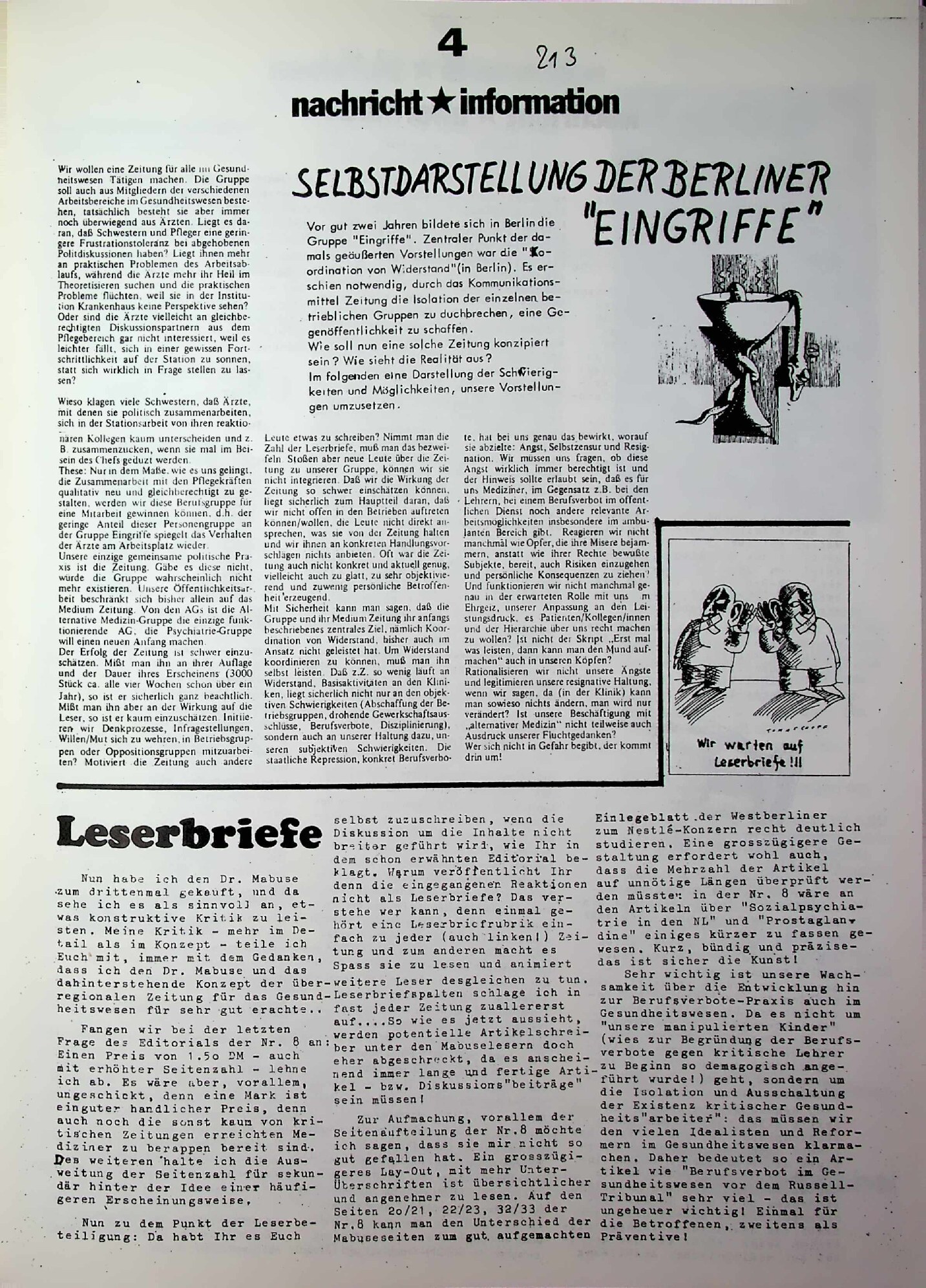 Vorschau: Nachricht* Information