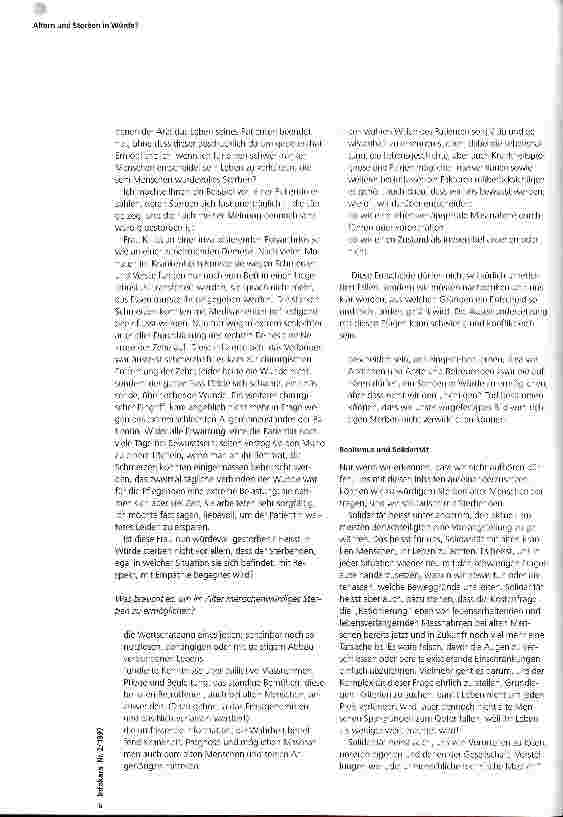 Vorschauseite 3: Altern und Sterben in Würde?