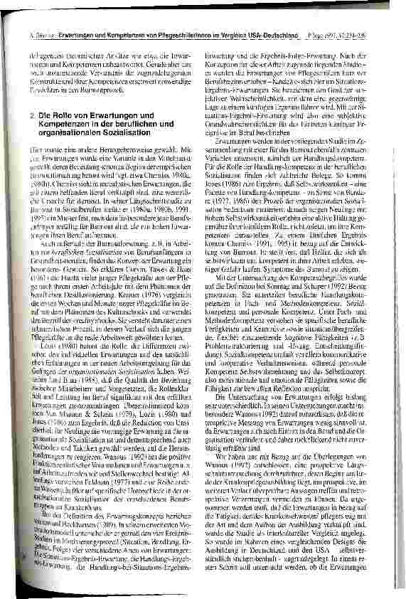 Vorschauseite 2: Erwartungen und Kompetenzen von PflegeschülerInnen im Vergleich USA-Deutschland Eine explorative Untersuchung