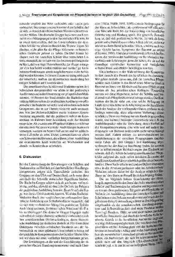 Vorschauseite 5: Erwartungen und Kompetenzen von PflegeschülerInnen im Vergleich USA-Deutschland Eine explorative Untersuchung