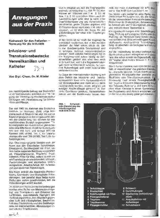 Vorschauseite 1: Infusionsund Transfusionsbestecke, Verweilkanülen und Katheter