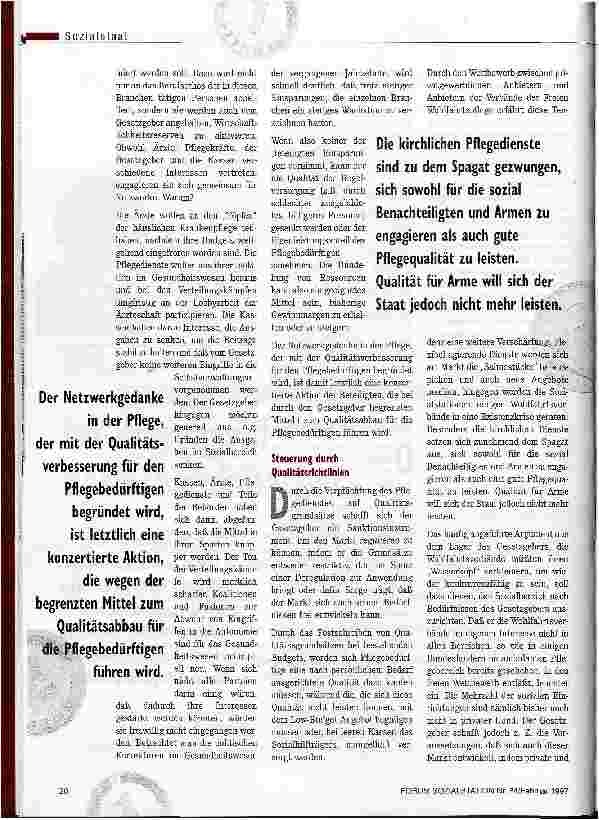 Vorschauseite 3: Im Würgegriff der Schlankmacher Die Auswirkungen betriebswirtschaftlicher Steuerungsmodelle auf ambulante Pflegedienste