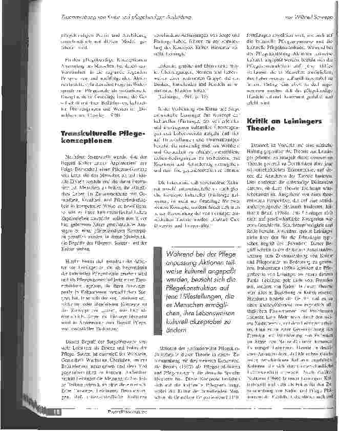 Vorschauseite 3: Zusammenhang von Kultur und pflegekundiger Ausbildung