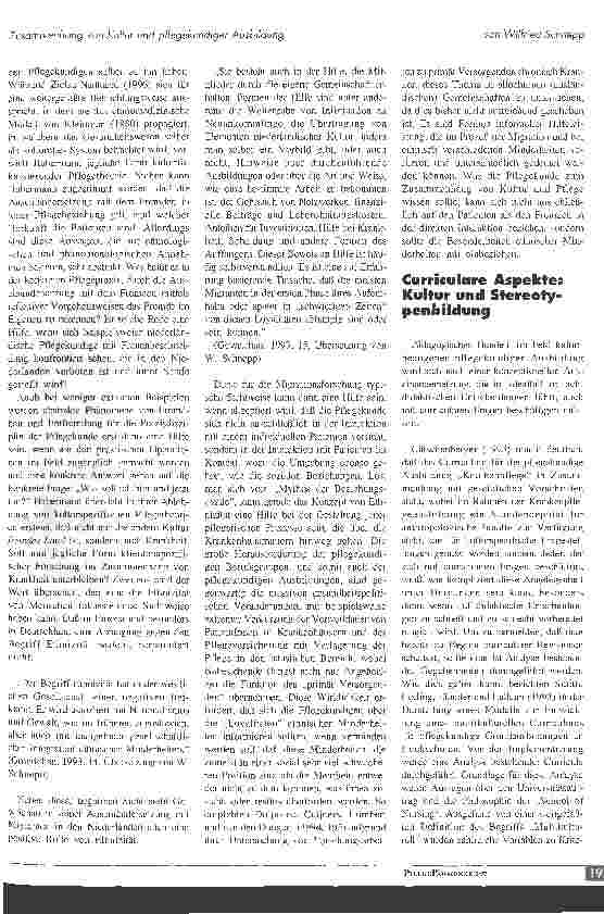 Vorschauseite 4: Zusammenhang von Kultur und pflegekundiger Ausbildung