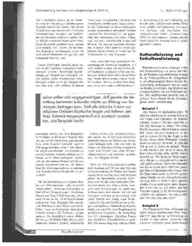Vorschauseite 5: Zusammenhang von Kultur und pflegekundiger Ausbildung