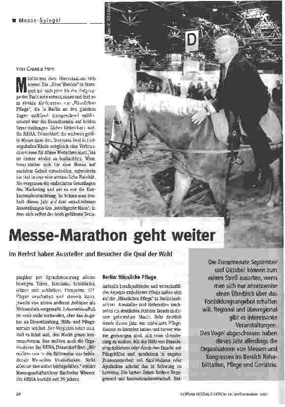Vorschauseite 1: Messe-Marathon geht weiter