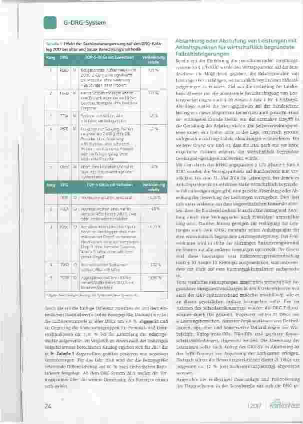 Vorschauseite 3: Alles neu in 2017 - DRG-Kalkulation 2.0