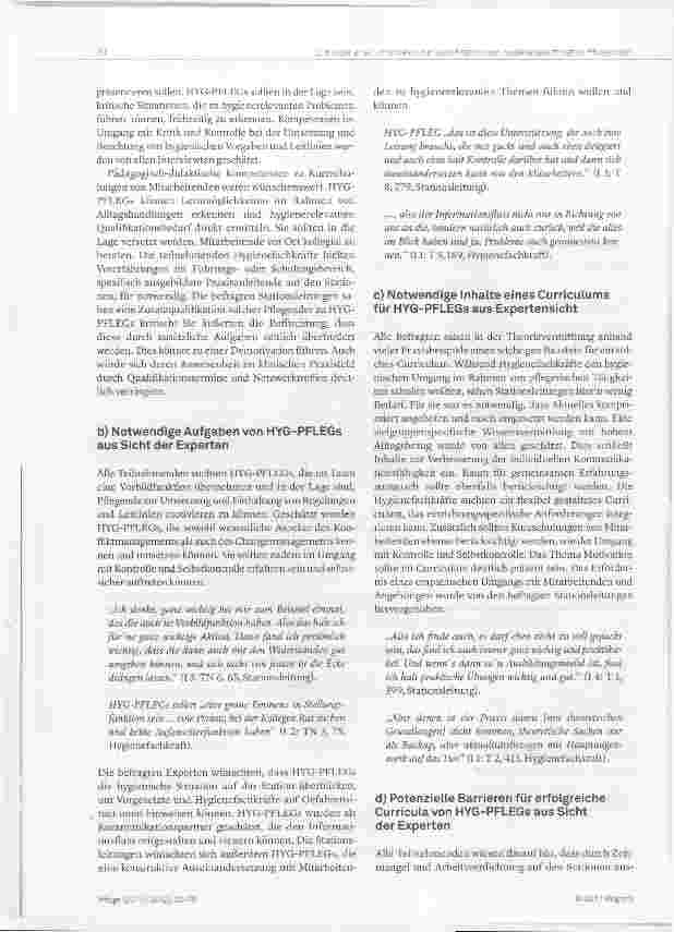 Vorschauseite 6: Entwicklung eines Curriculums für Hygienefachkräfte zur Qualifikation von hygienebeauftragten Pflegenden