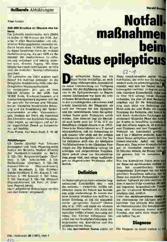 Vorschauseite 1: Notfallmaßnahmen beim Status epilepticus