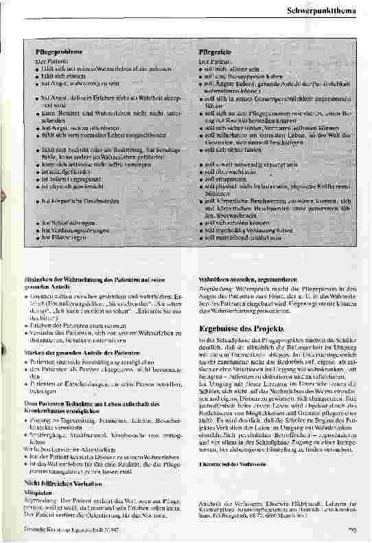 Vorschauseite 3: Literatur im Pflegeunterricht Ein Unterrichtsprojekt für die Pflege von wahnkranken Patienten