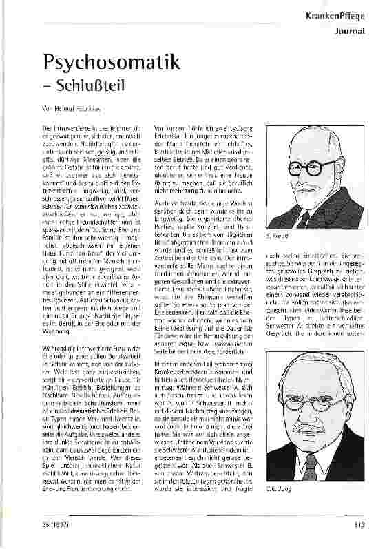 Vorschauseite 1: Psychosomatik - Schlußteil