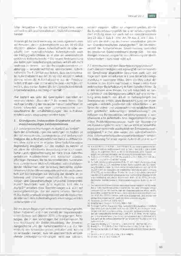 Vorschauseite 3: Die Regelung von Ansprüchen aus-ländischer Personen in der Grundsicherung für Arbeitsuchende und in der Sozialhilfe
