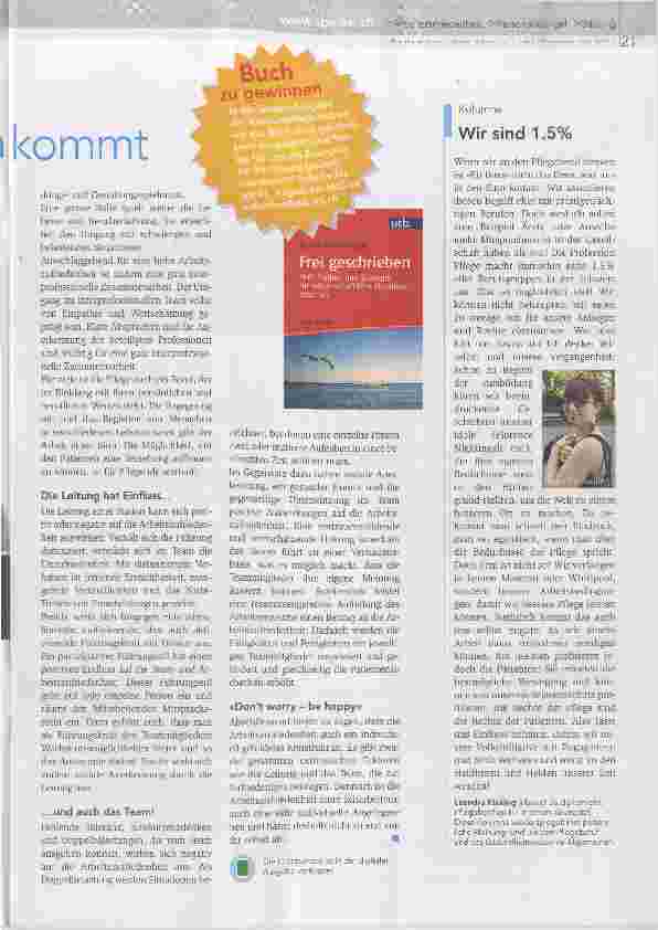 Vorschauseite 2: Freude am Beruf-worauf es ankommt