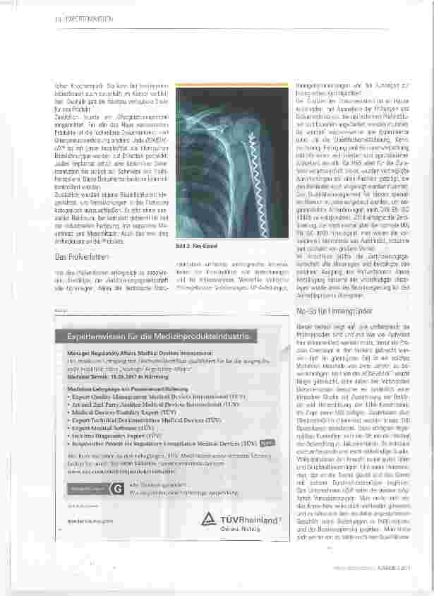 Vorschauseite 3: Medizinprodukte brauchen Zeit, Geduld und Budget