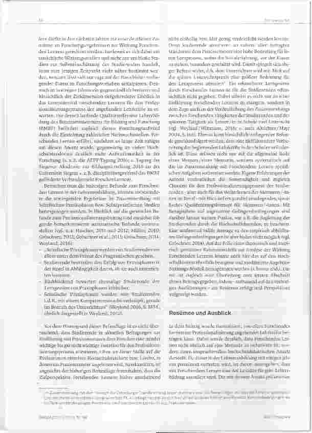 Vorschauseite 6: Forschendes Lernen eine Leitidee für gute Lehrerausbildung?