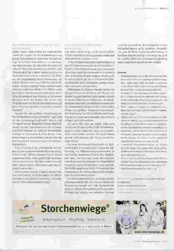 Vorschauseite 2: Die Wochenbettambulanz Segen oder Fluch?