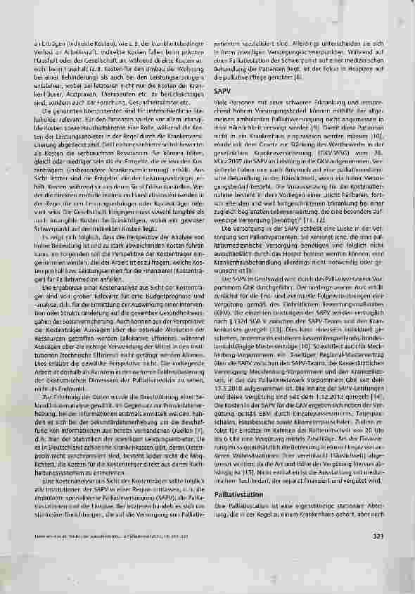 Vorschauseite 3: Kosten der spezialisierten Palliativversorgung eine Analyse aus Perspektive der Kostenträger