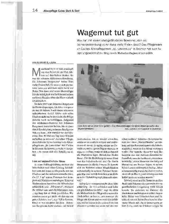 Vorschauseite 1: Wagemut tut gut