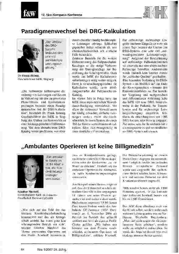 Vorschauseite 4: Die Transparenzrichtlinie der EU (be)trifft auch die Krankenhäuser