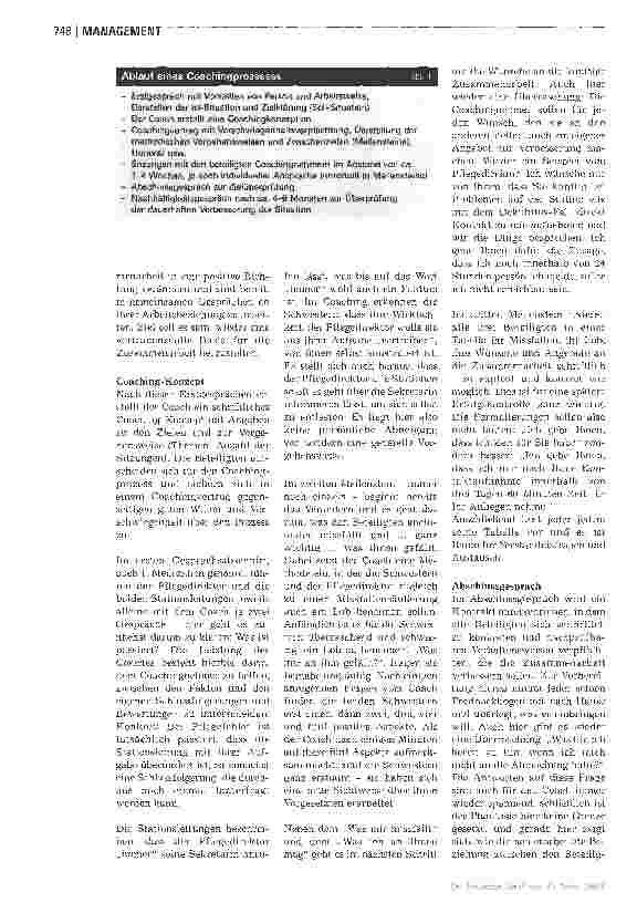 Vorschauseite 2: Manchmal hilft nur noch ein Coach