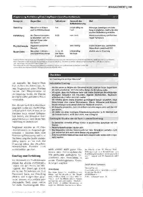 Vorschauseite 3: Manchmal hilft nur noch ein Coach