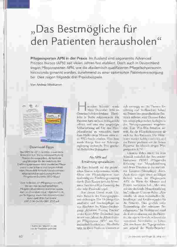 Vorschauseite 1: Das Bestmögliche für den Patienten herausholen